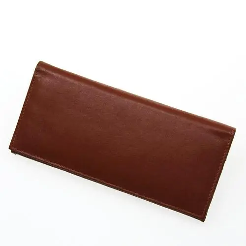 男士真皮長型銀包（啡色）