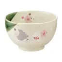 日本製【龍貓】日式櫻花陶瓷茶碗