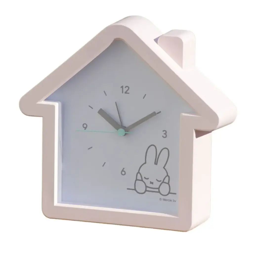 【MIFFY】房子型鬧鐘（粉紅色）