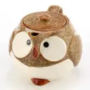 宗峰窯貓頭鷹茶壺／啡色