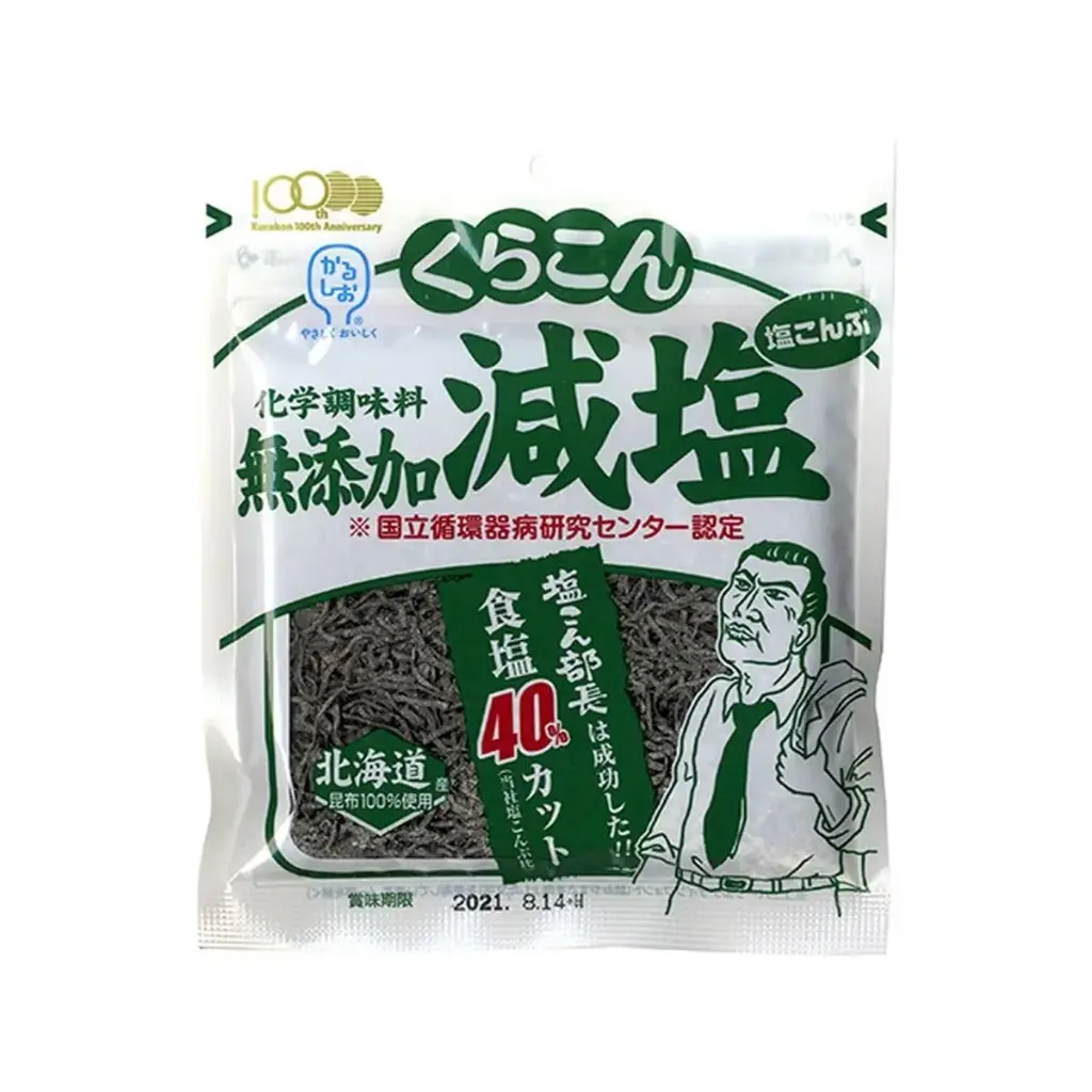 無添加鹽昆布（少鹽40%） 27g