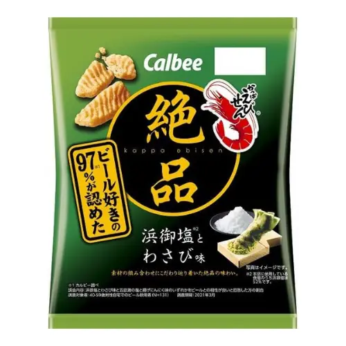 【Calbee】絕品蝦條（浜御鹽芥末味）60g