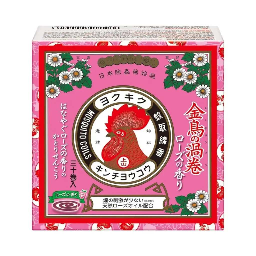 【KINCHO Uzumaki】 Rose Scent Mini Size 30-coil