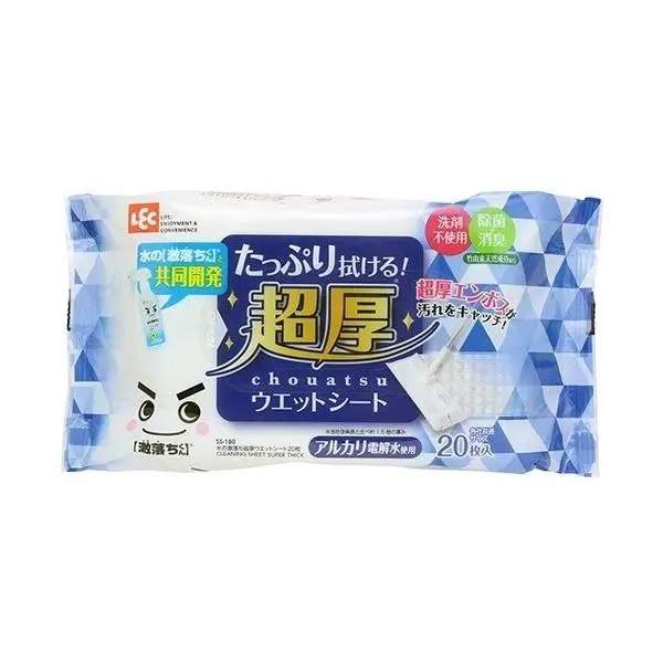 【LEC】激落君 超厚地板去污濕紙巾（20枚入）