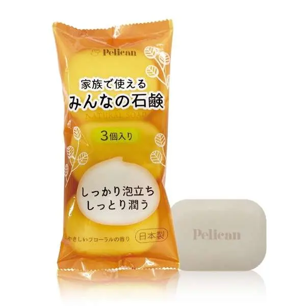 【Pelica】溫和保濕沐浴皂（3個入）