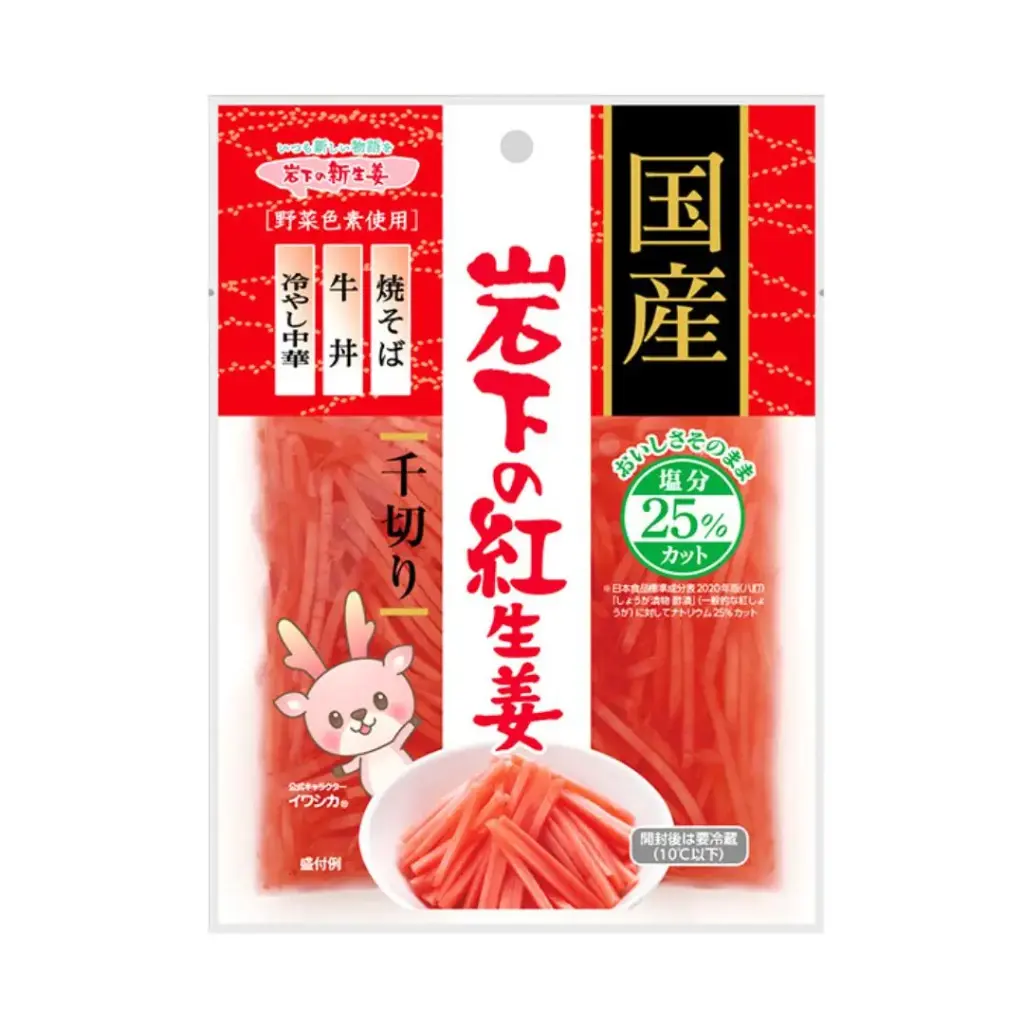 岩下之紅生姜 25%少鹽（切絲） 50g 
