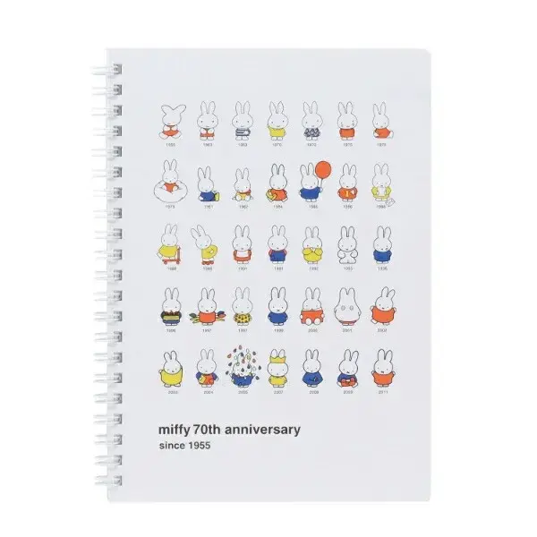 【Miffy】A5 Noteboo（70th Anniversary）A