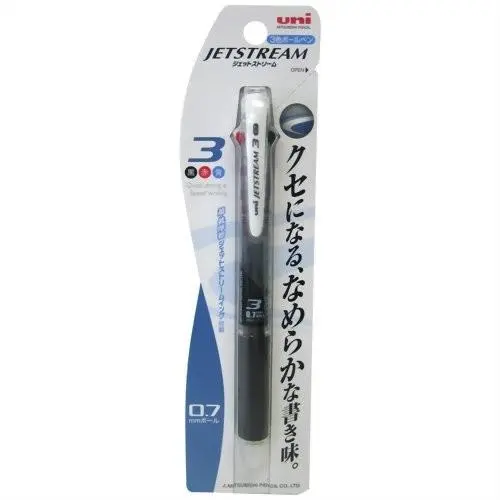 Mitsubishi Pencil 3-color Ballpoint Pen Jet Stream 0.7 SXE3400071P24 Transparent Black Pack