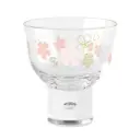 櫻花和紋高腳玻璃杯