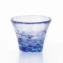 玻璃清酒杯（滝風） 