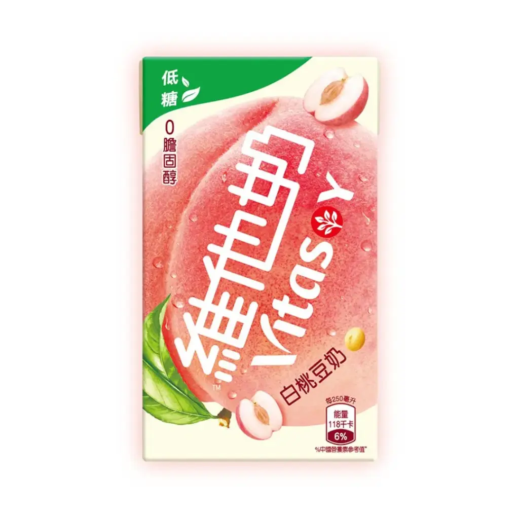 低糖０膽固醇白桃豆奶 330ml