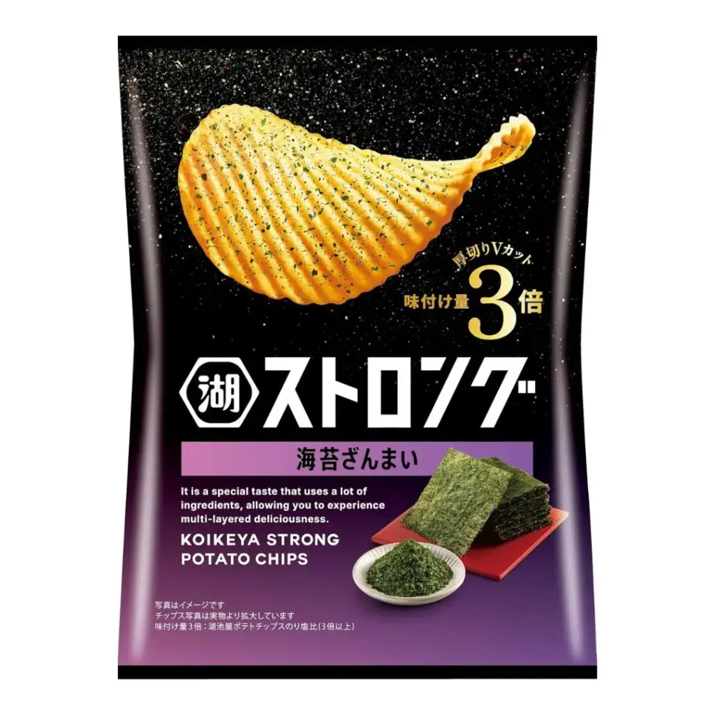 【湖池屋】厚切薯片（3倍特量紫菜）53g