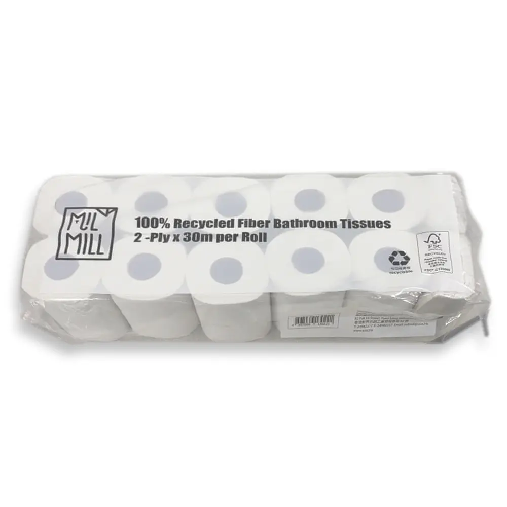【milmill】 Recycle Bathroom Tissue Roll (10 rolls)