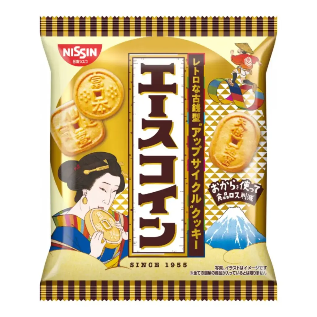 Japanese Old Coins shaped Cookies 80g