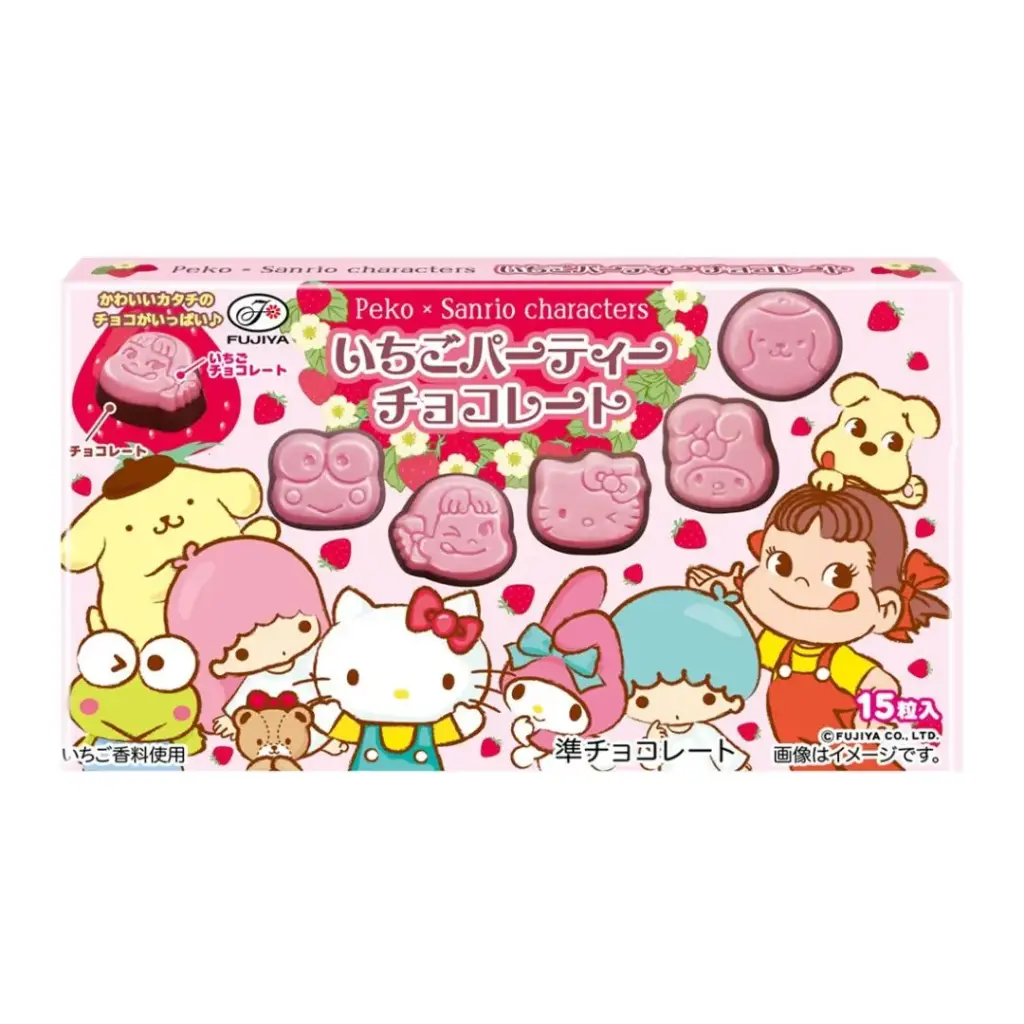 Peko x Sanrio - Strawberry Chocolate 40g