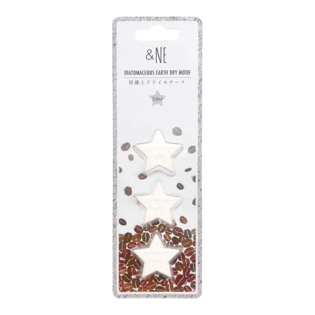 Diatomaceous Earth Dry Motif (Star) 3pcs