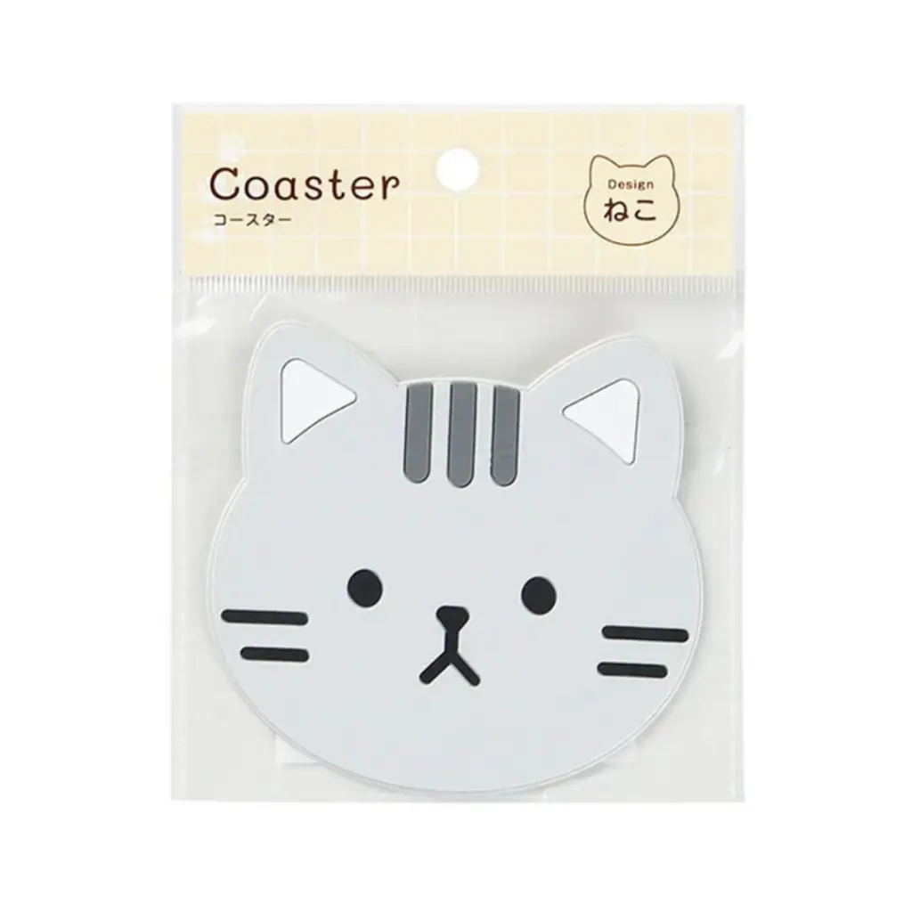 貓咪杯墊（灰）