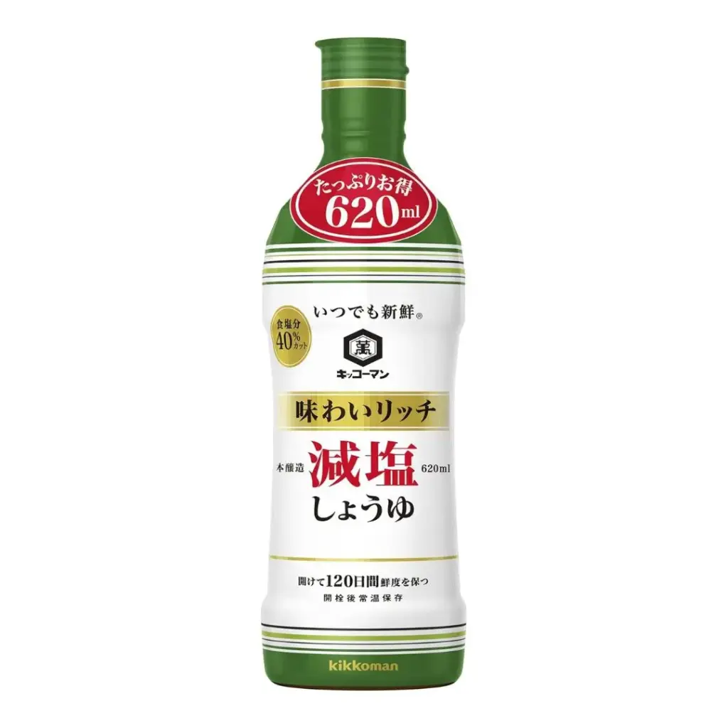 常鮮濃口醬油（40%減鹽）本釀造 620ml 