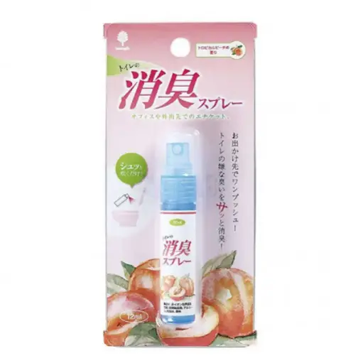 [4971902924168] 日本製【紀陽除虫菊】廁所除菌消臭便攜噴霧（蜜桃味）