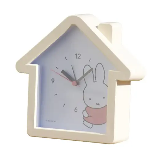 [4548626159505] 【MIFFY】房子型鬧鐘（米黃色）