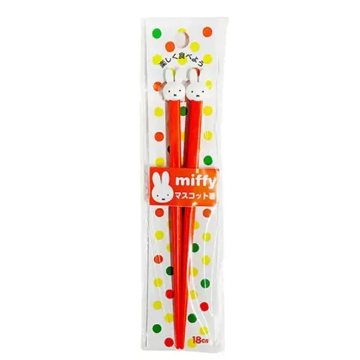 [4964412402110] 【MIFFY】立體造型筷子（橙色）18cm