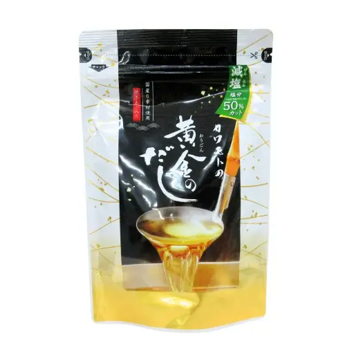 [4947363021937] 【北前船の川本】減鹽50%黃金鮮上湯（18包裝）