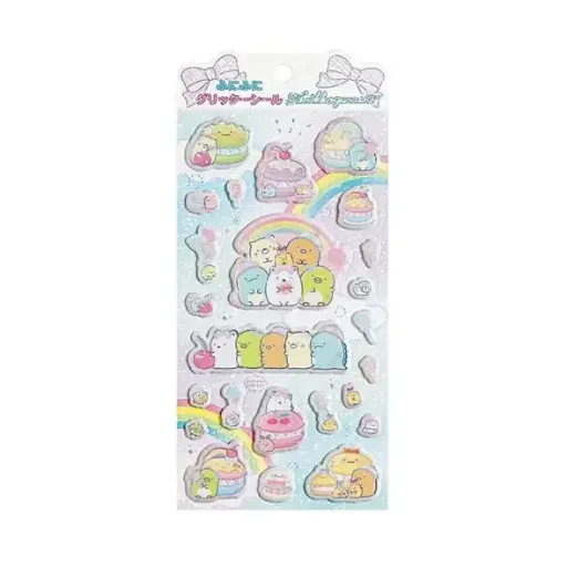 [4974413825887] 【角落生物】立體貼紙（彩虹馬卡龍）