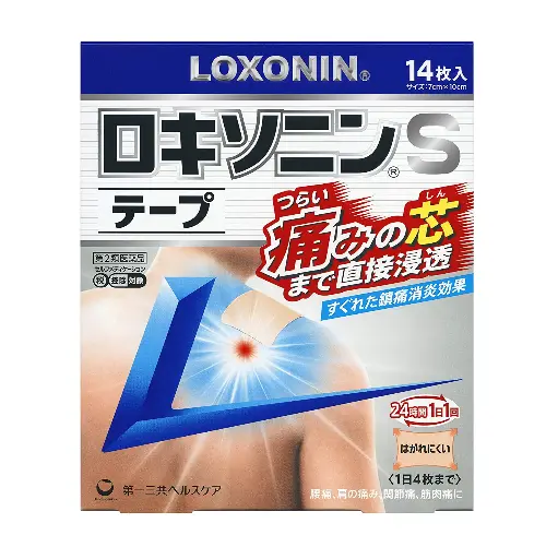 [4987107617866] 【第一三共】Loxonin S 肌肉關節鎮痛消炎貼（14枚込）