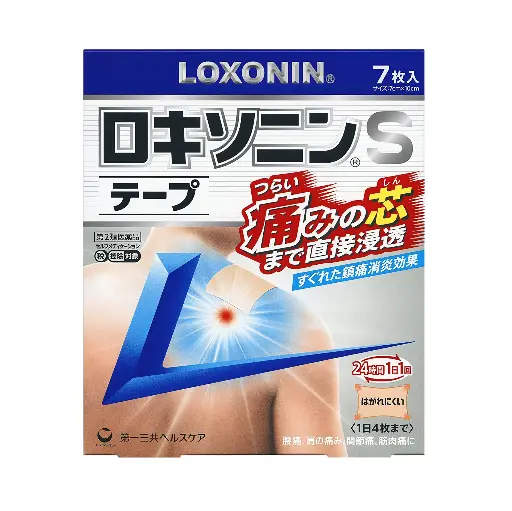 [4987107617859] 【第一三共】Loxonin S 肌肉關節鎮痛消炎貼（7枚込）