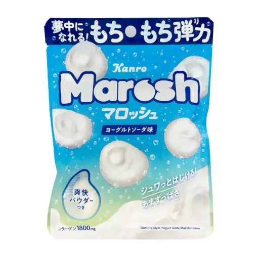 [4901351021767] Marosh 棉花軟糖（乳酸梳打味） 50g