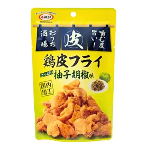 [4978576188162] Deep Fried Chicken Skin (Yuzu Pepper Flavor) 33g