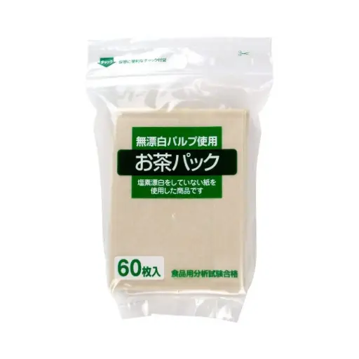 [4965155000038] 無漂白反折式濾茶袋（60枚）