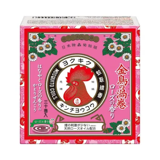 [4987115000926] 【金鸟の涡巻】迷你蚊香（玫瑰香）30卷