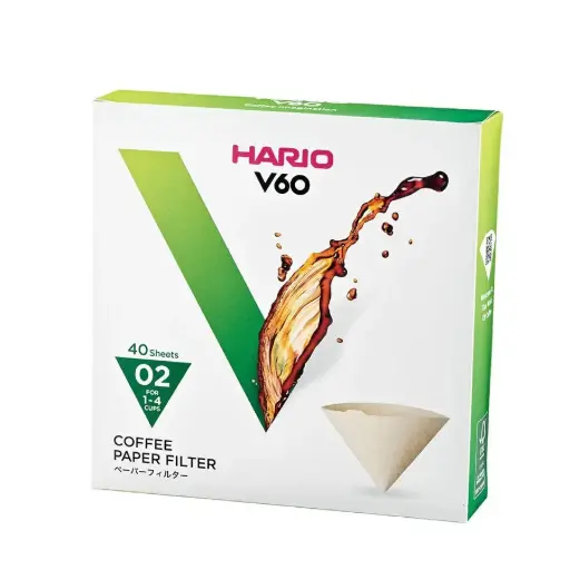 [4977642723252] V60 無漂白咖啡濾紙（40枚）02（1-4杯用）