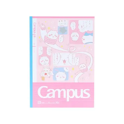 [4901770764344-PR] 【Campus x 吉伊卡哇】B5 横线笔记簿（桃红）