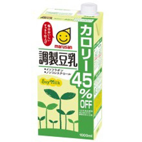 [4901033630690] 45%低卡路里低糖调制豆乳 1000ml