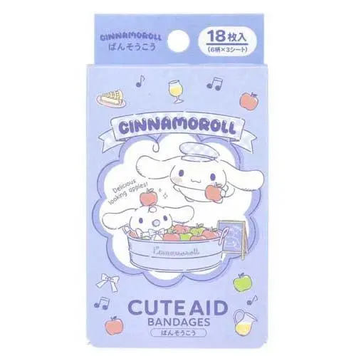 [4525636322525] Cinnamoroll Cute Aid Bandages (18pcs) 