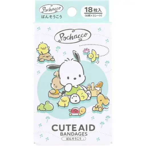 [4525636322495] Pochacco Cute Aid 膠布（18枚入）