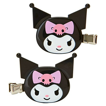 [4901610430194] 【Kuromi】Bow Hair Clips (Set of 2)