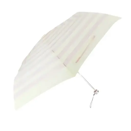 [4934407211287] Lightweight Foldable Umbrella（Light Purple Stripes）