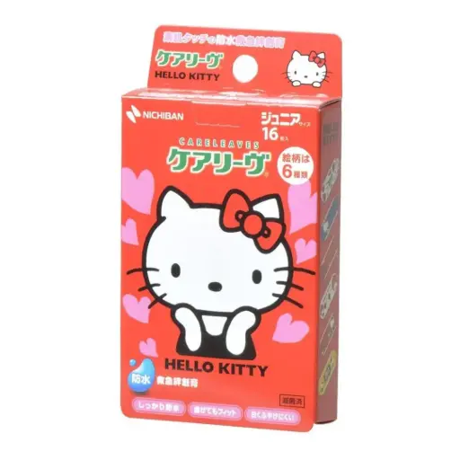 [4987167057183] Hello Kitty CARELEAVES 防水膠布（16枚入）