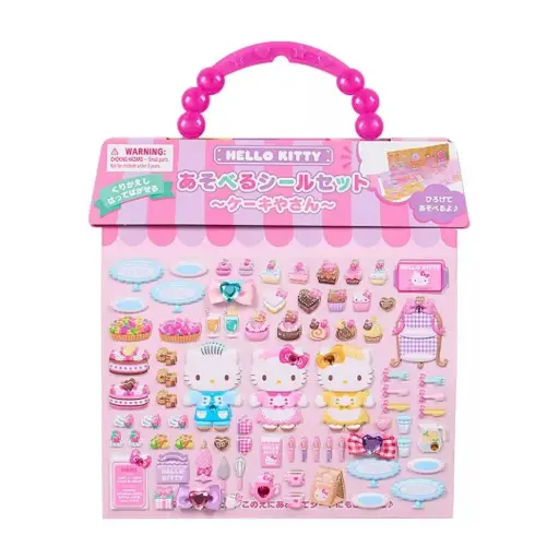 [4550624154963] 【Hello Kitty】手提貼紙遊戲（蛋糕店）