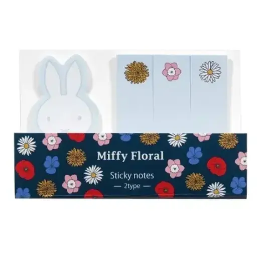 [4901478178962] Miffy Floral 便利貼