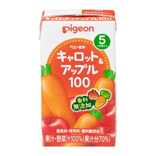 [4902508135979] 【Pigeon】嬰兒胡蘿蔔蘋果汁 125ml
