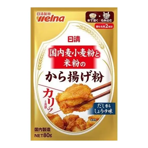 [4902110356441] 【日清】炸雞粉（日本小麥炒及米粉使用） 80g