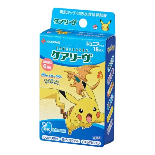 [4987167102159] CARELEAVES【寵物小精靈】兒童防水膠布（18枚入）B