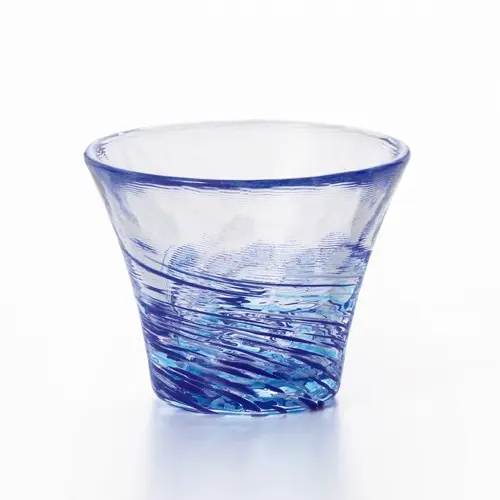 [4963972719003] 玻璃清酒杯（滝風） 