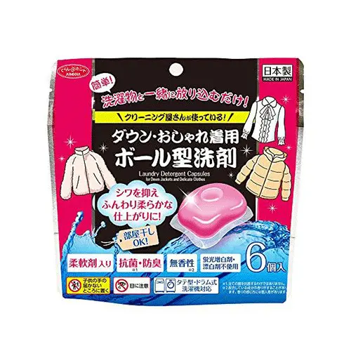 [4989409094673] 羽絨及精緻衣物洗衣球（6個入）