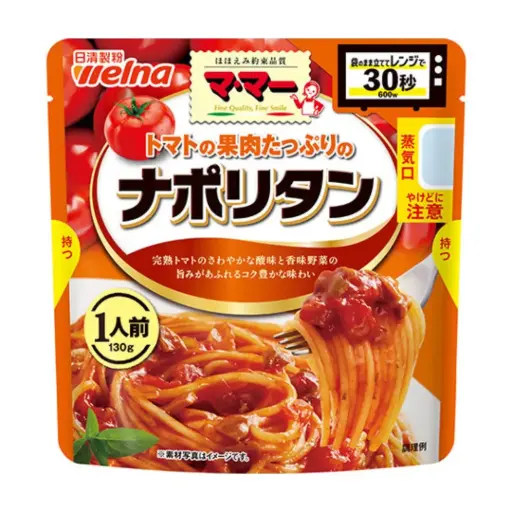 [4902110263152] welna Microwave Tomato Mushroom Pasta Sauce (For 1 person) 130g