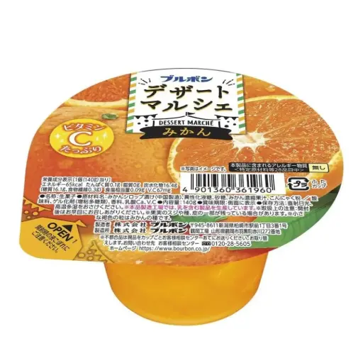 [4901360361960] 白桃果肉啫喱 140g 